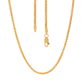 22K Yellow Gold Wheat Spiga Chain